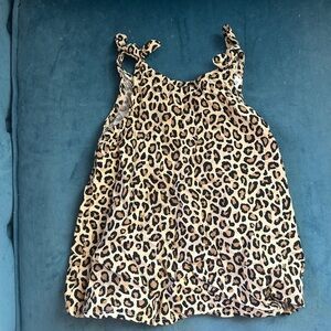Old Navy Animal Print Tie-Strap Top